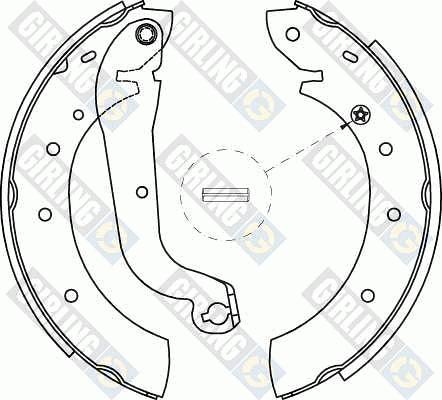 Girling 5186221 - Комплект гальм, барабанний механізм autocars.com.ua