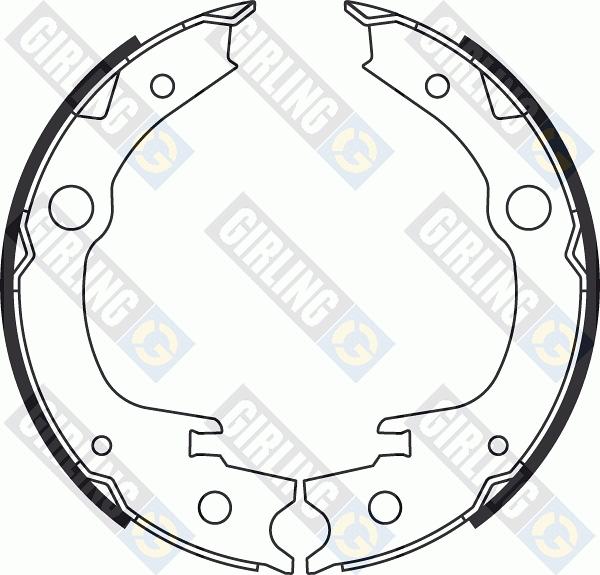 Girling 5187099 - Комплект тормозов, ручник, парковка avtokuzovplus.com.ua