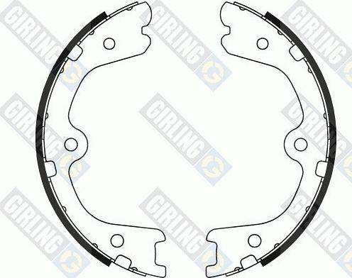 Girling 5187919 - Комплект тормозов, ручник, парковка autodnr.net