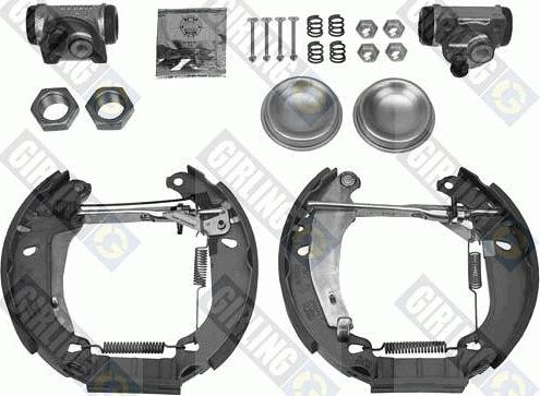 Girling 5312503 - Комплект тормозных колодок, барабанные autodnr.net