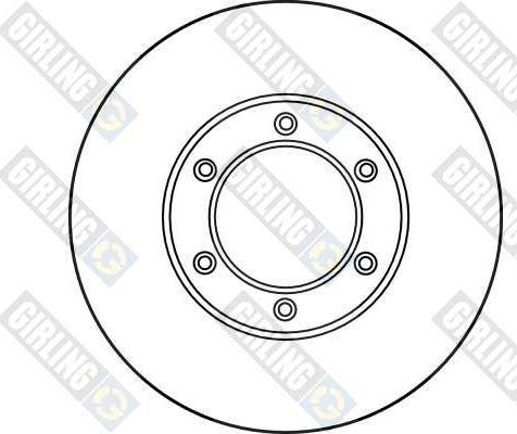 Girling 6010121 - Тормозной диск avtokuzovplus.com.ua
