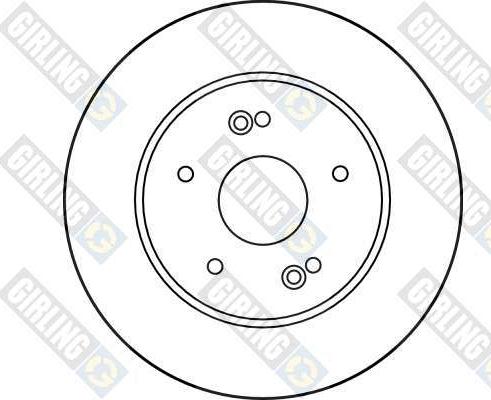 Girling 6010284 - Тормозной диск avtokuzovplus.com.ua