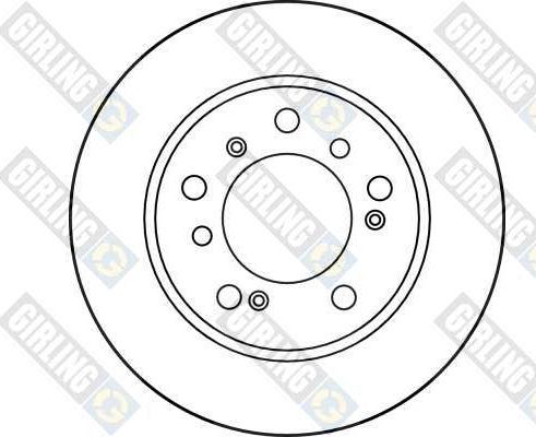 Girling 6011183 - Гальмівний диск autocars.com.ua