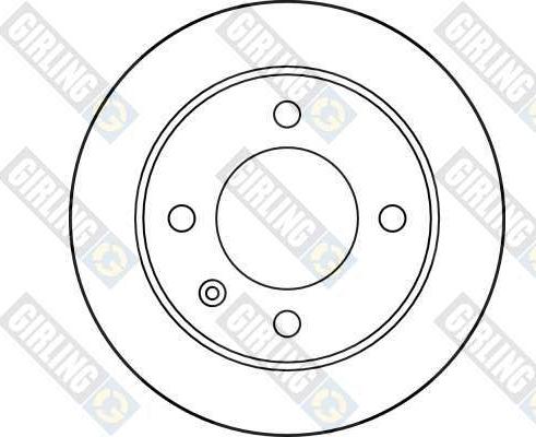 Girling 6011224 - Гальмівний диск autocars.com.ua