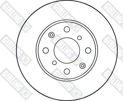 Girling 6014361 - Гальмівний диск autocars.com.ua