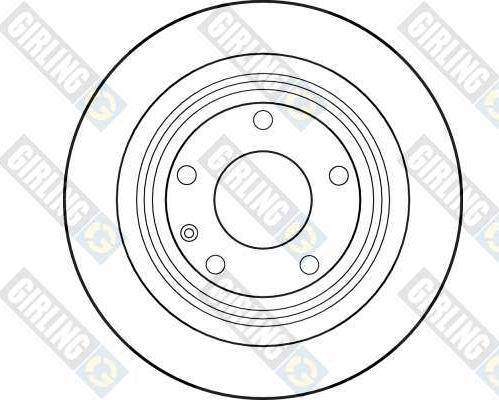 Girling 6015902 - Гальмівний диск autocars.com.ua