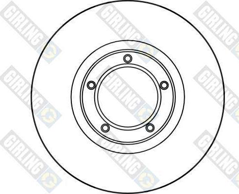 Girling 6016221 - Гальмівний диск autocars.com.ua