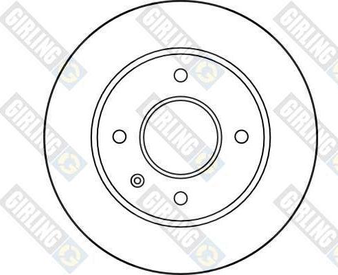 Girling 6016491 - Гальмівний диск autocars.com.ua