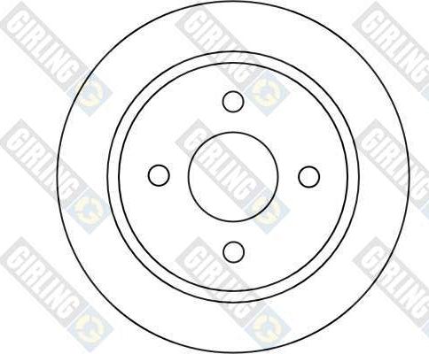 Girling 6016544 - Гальмівний диск autocars.com.ua