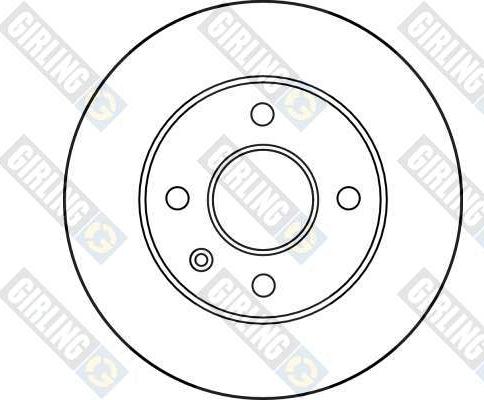 Girling 6016551 - Гальмівний диск autocars.com.ua