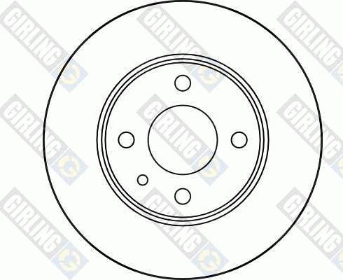 Girling 6017323 - Гальмівний диск autocars.com.ua