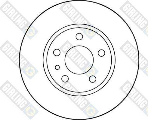 Girling 6017394 - Гальмівний диск autocars.com.ua