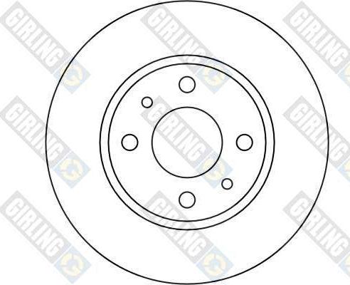 Girling 6017404 - Гальмівний диск autocars.com.ua