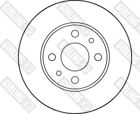 Girling 6017913 - Гальмівний диск autocars.com.ua