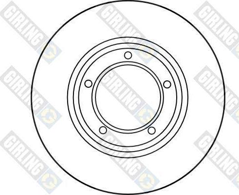 Girling 6018333 - Гальмівний диск autocars.com.ua