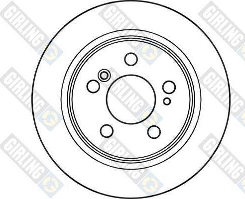 Girling 6025634 - Гальмівний диск autocars.com.ua