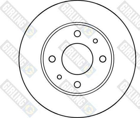 Girling 6025761 - Гальмівний диск autocars.com.ua