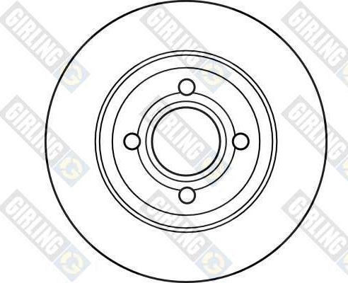 Girling 6025973 - Гальмівний диск autocars.com.ua