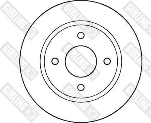 Girling 6026113 - Тормозной диск avtokuzovplus.com.ua