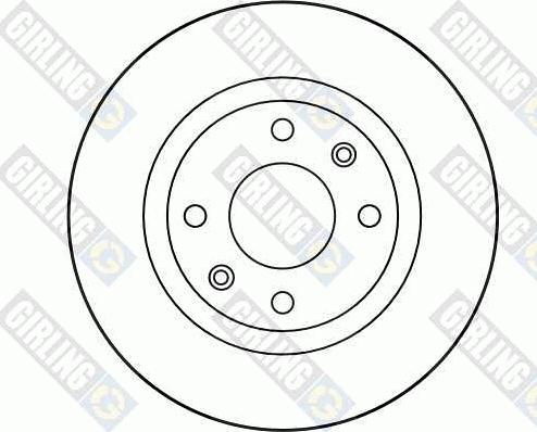 Girling 6028083 - Тормозной диск avtokuzovplus.com.ua