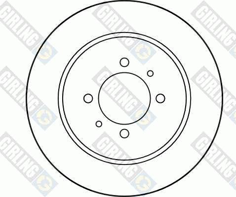 Girling 6040004 - Тормозной диск avtokuzovplus.com.ua