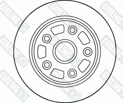 Girling 6040034 - Тормозной диск avtokuzovplus.com.ua