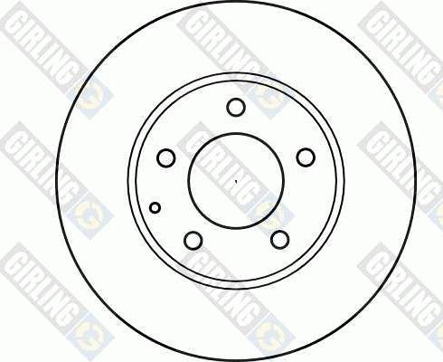 Girling 6040121 - Гальмівний диск autocars.com.ua