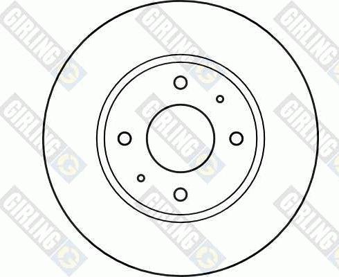 Girling 6040541 - Тормозной диск avtokuzovplus.com.ua