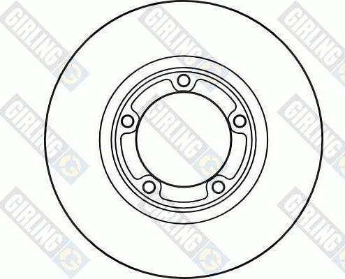 Girling 6040761 - Гальмівний диск autocars.com.ua