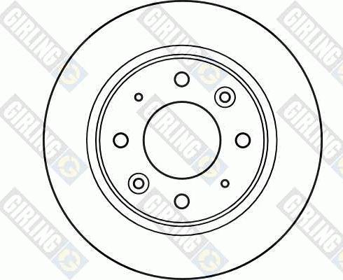 Girling 6040834 - Гальмівний диск autocars.com.ua