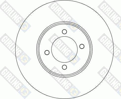 Girling 6041394 - Гальмівний диск autocars.com.ua