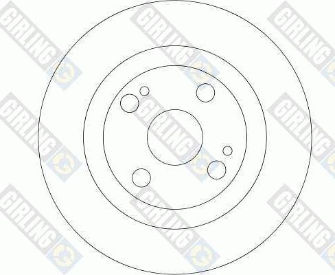 Girling 6042784 - Тормозной диск avtokuzovplus.com.ua