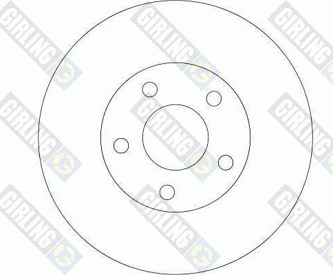 Girling 6043161 - Тормозной диск avtokuzovplus.com.ua