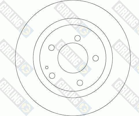 Girling 6043221 - Гальмівний диск autocars.com.ua