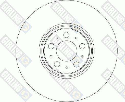 Girling 6043405 - Гальмівний диск autocars.com.ua