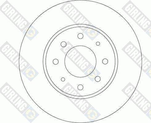 Girling 6043451 - Тормозной диск avtokuzovplus.com.ua