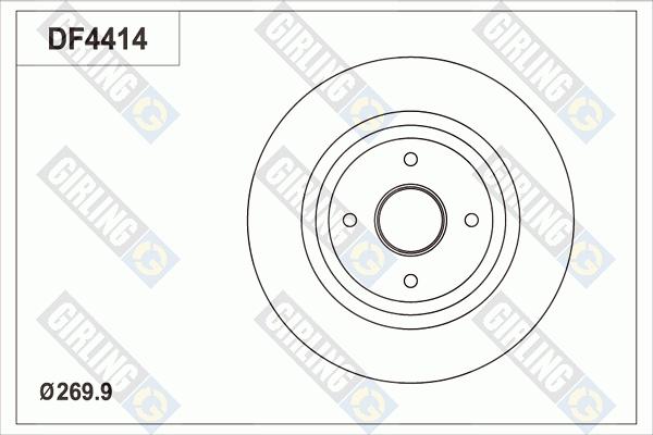 Girling 6044144 - Гальмівний диск autocars.com.ua