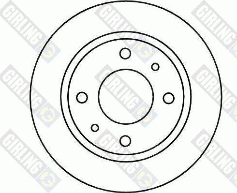 Girling 6044744 - Гальмівний диск autocars.com.ua