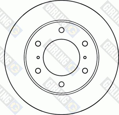 Girling 6048701 - Тормозной диск avtokuzovplus.com.ua