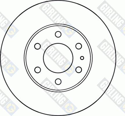 Girling 6049875 - Гальмівний диск autocars.com.ua