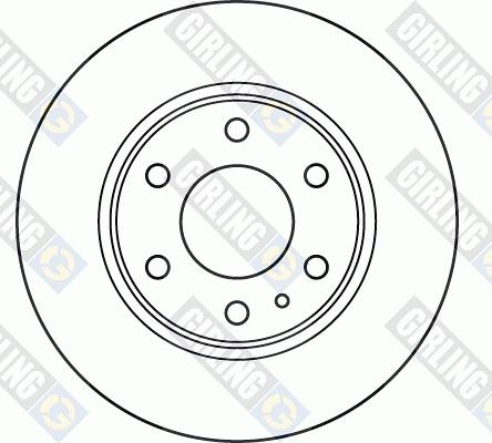 Girling 6049925 - Тормозной диск avtokuzovplus.com.ua