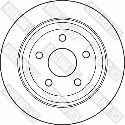 Girling 6060274 - Гальмівний диск autocars.com.ua