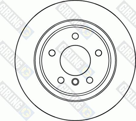 Girling 6060332 - Гальмівний диск autocars.com.ua