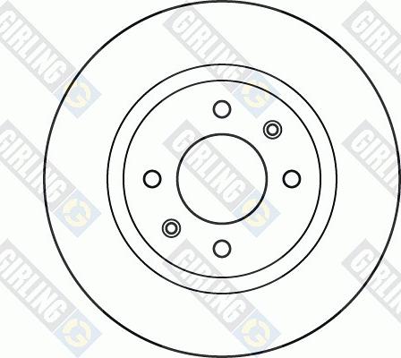 Girling 6061161 - Гальмівний диск autocars.com.ua