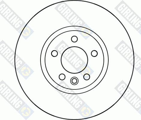 Girling 6061245 - Тормозной диск avtokuzovplus.com.ua