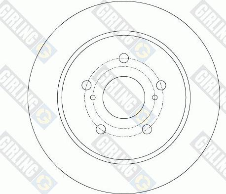 Girling 6061734 - Гальмівний диск autocars.com.ua