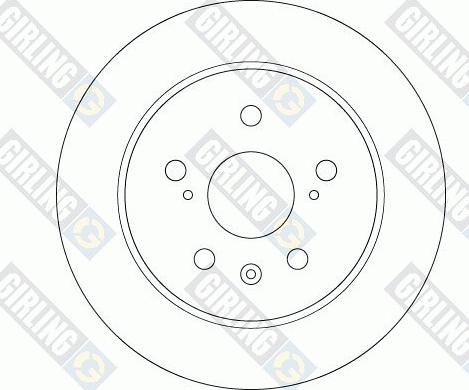 Girling 6061784 - Тормозной диск avtokuzovplus.com.ua