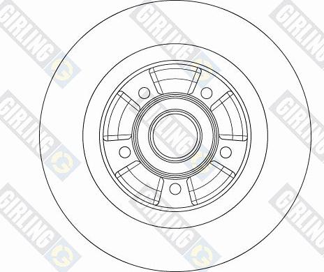 Girling 6062016 - Тормозной диск avtokuzovplus.com.ua