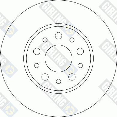 Girling 6062284 - Тормозной диск avtokuzovplus.com.ua