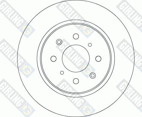 Girling 6063184 - Тормозной диск avtokuzovplus.com.ua